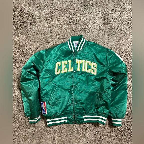 Vintage NBA Stater Boston Celtics “triple green” jacket 80s size XL - Picture 1 of 14